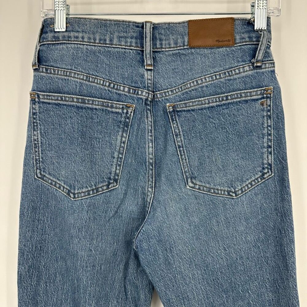 Madewell The Perfect Vintage Jean in Ainsworth Wash Size 25 Raw Hem Blue - Picture 8 of 16